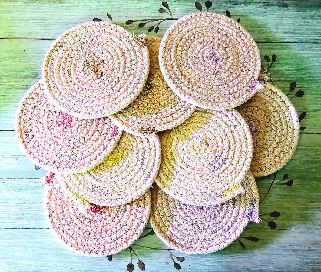 Multi-Color Rope Coasters