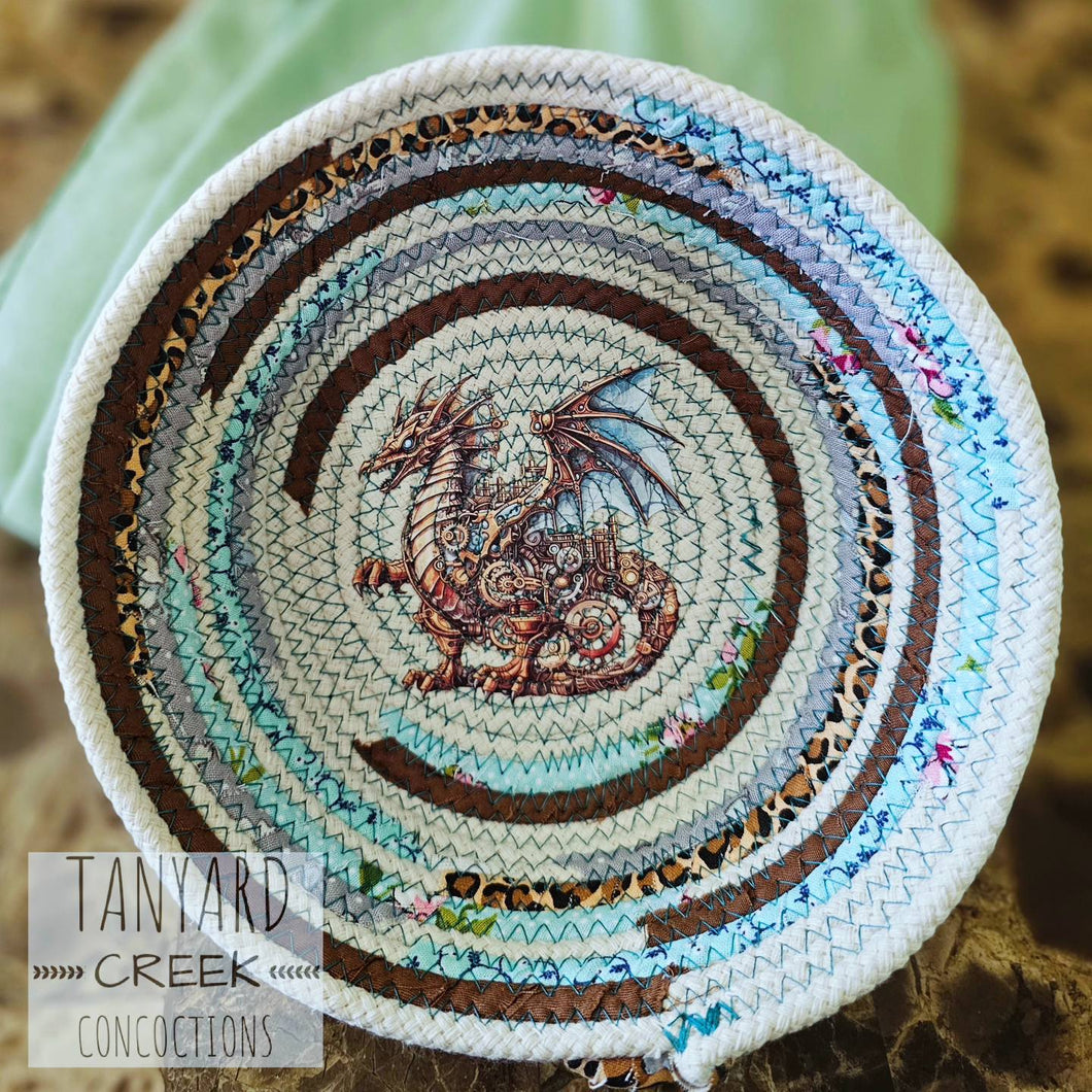 Steampunk Dragon Rope Bowl