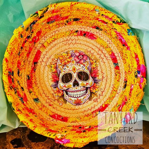 Sugar Skull Rope Bowl